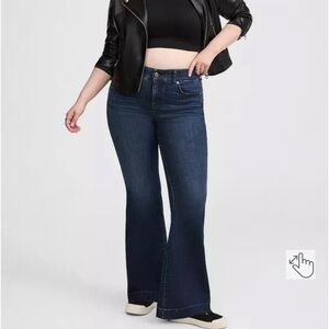 Torrid Dark Blue Flare Jeans